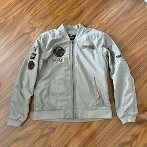 Superdry khaki bomber jacket